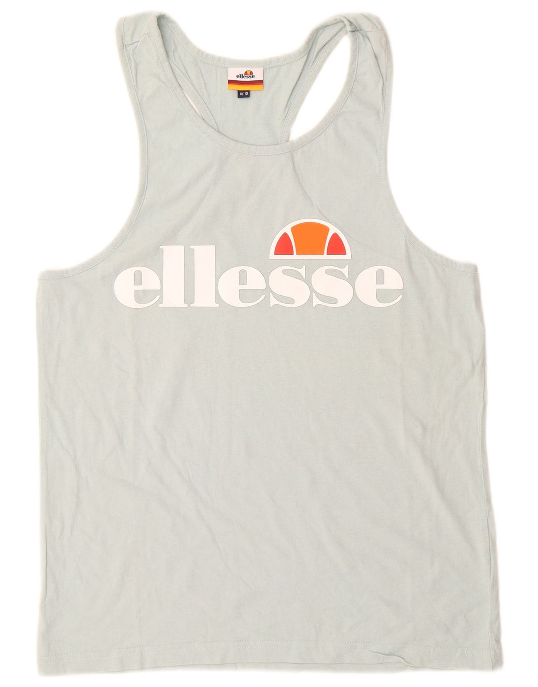 Женский жилет с рисунком Ellesse UK 10, маленький синий хлопок