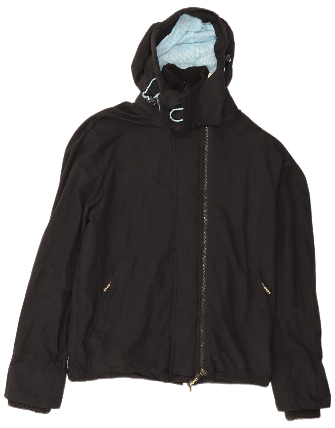 Женская дождевик с капюшоном Superdry The Windcheater UK 18 XL, черный нейлон