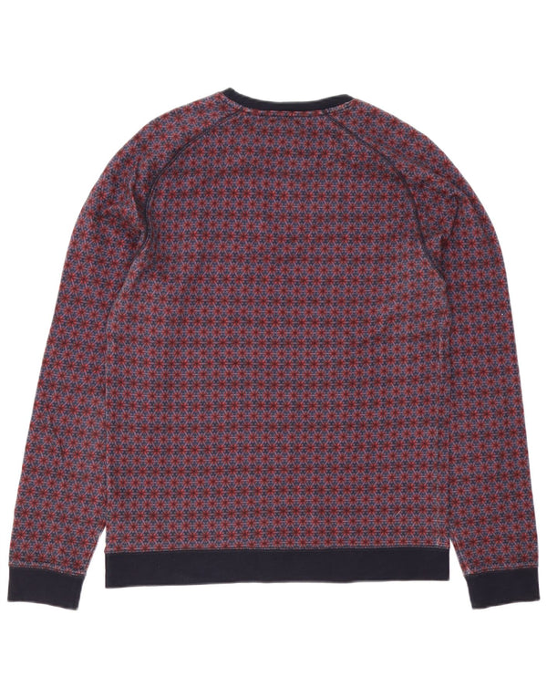 Ted Baker Mens Crew Neck Jumper Sweater Size 3 Medium Multicoloured Floral