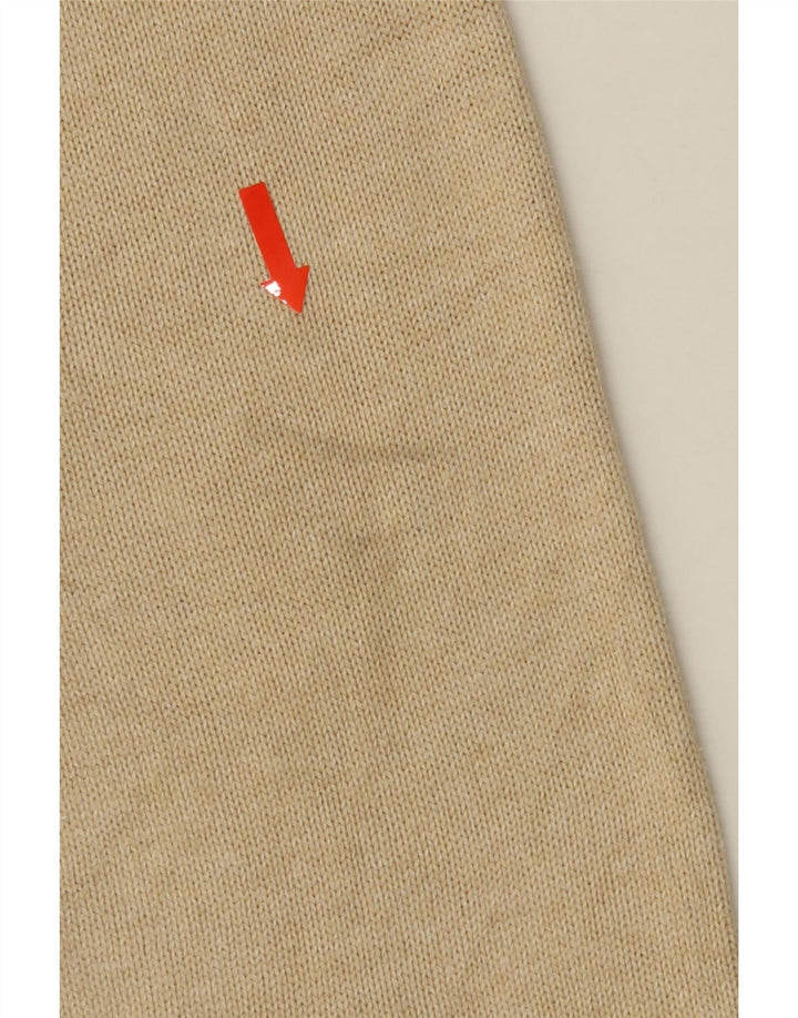 TOMMY HILFIGER Mens Boat Neck Jumper Sweater Medium Beige Cotton Vintage Tommy Hilfiger and Second-Hand Tommy Hilfiger from Messina Hembry 