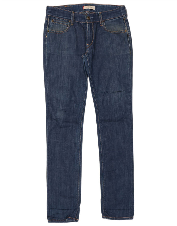 Женские узкие джинсы Levi's 571 W32 L34 синие, хлопок