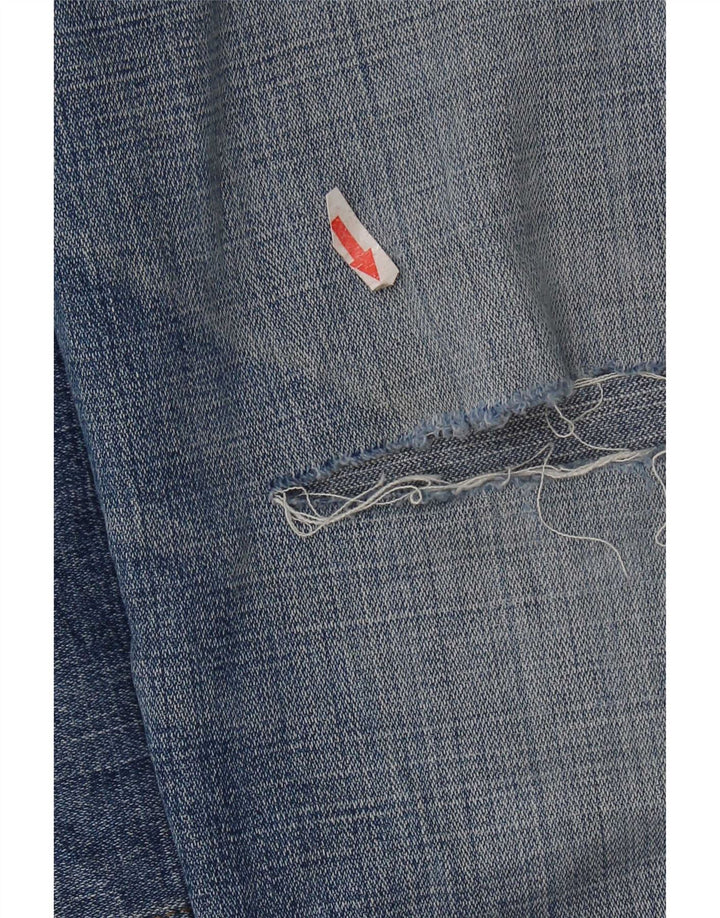 Мужские прямые джинсы Wrangler Texas с потертостями W40 L32, синий хлопок