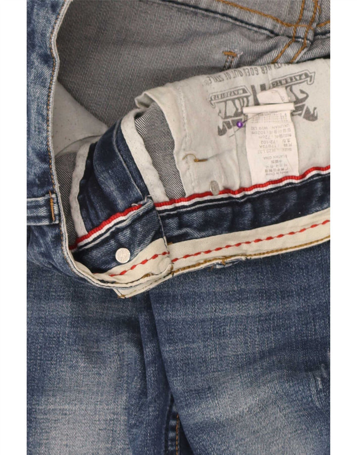 Женские узкие джинсы Levi's W29 L32 синие, хлопок