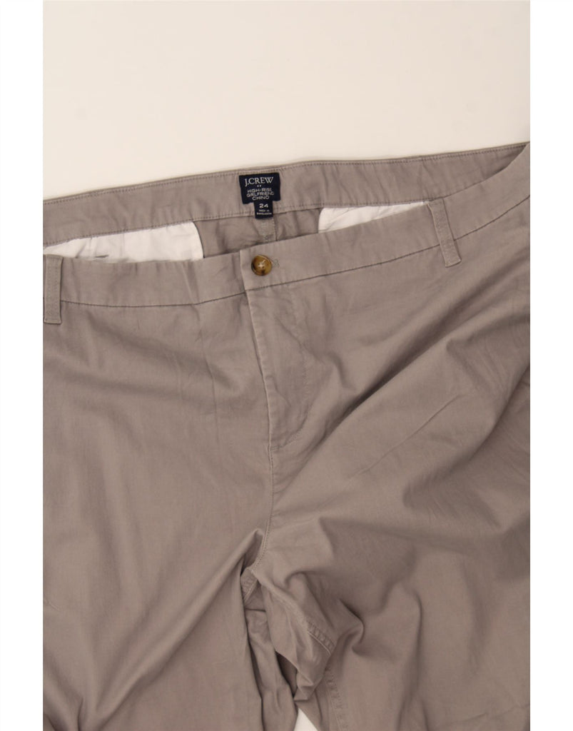 J. CREW Womens Girlfriend High Waist Chino Trousers US 24 4XL W50 L28 Grey Vintage J. Crew and Second-Hand J. Crew from Messina Hembry 