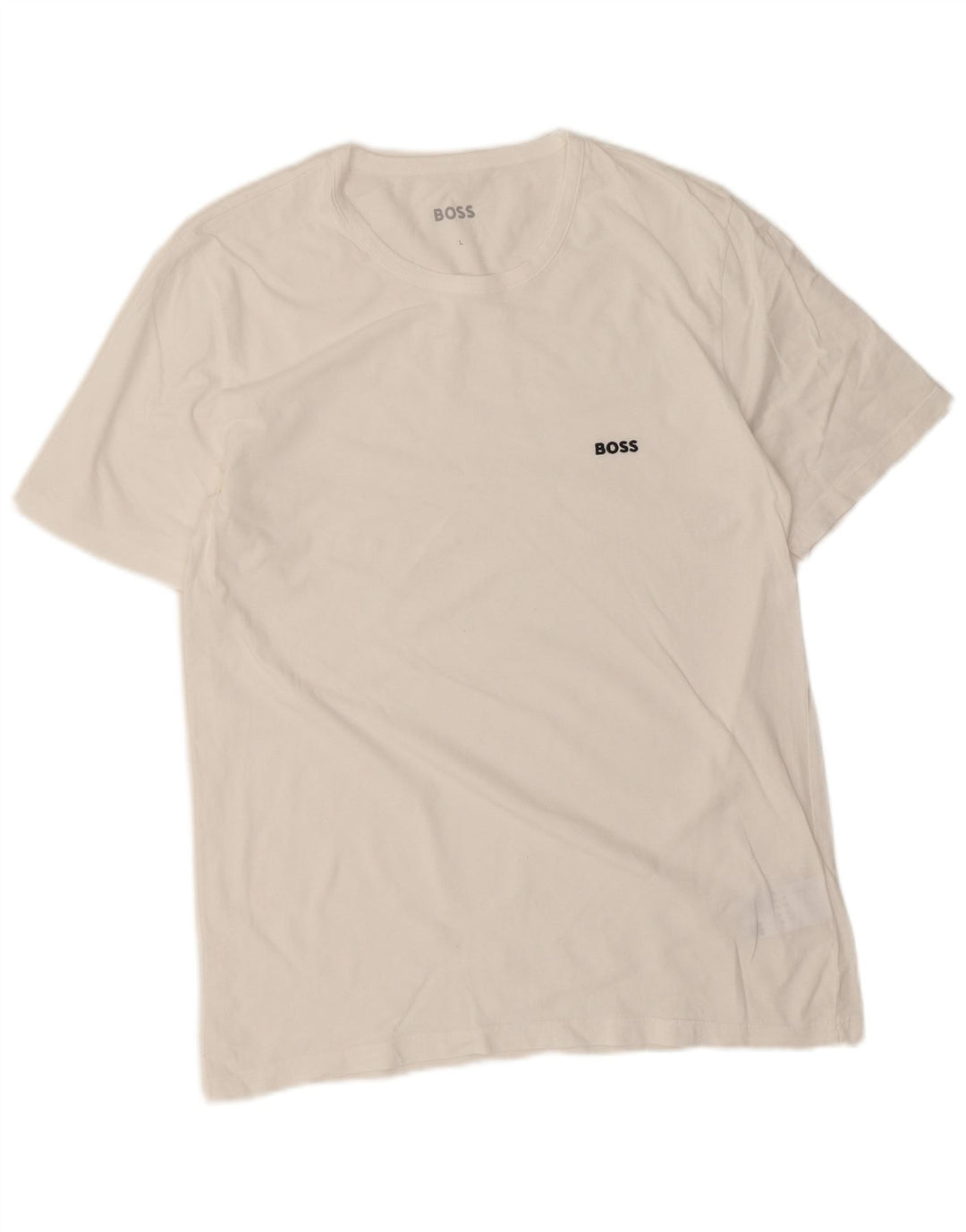 Мужская футболка Hugo Boss, большой белый хлопок