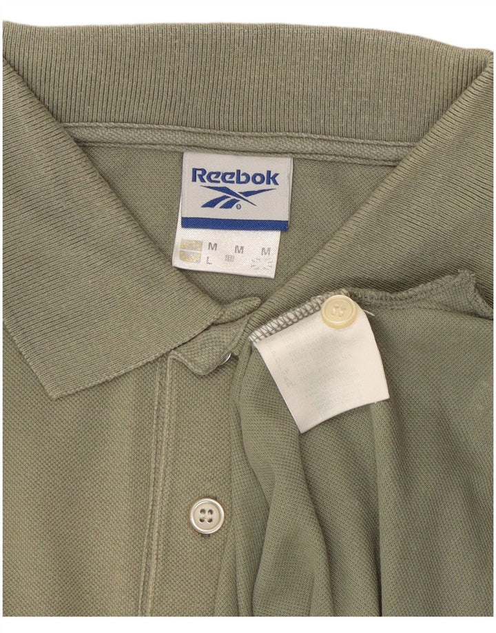 Мужская рубашка-поло Reebok, средний цвет хаки, хлопок