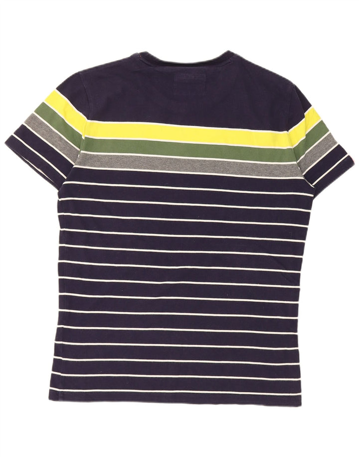 Мужская футболка Superdry Top Medium Темно-синяя с цветными блоками, хлопок