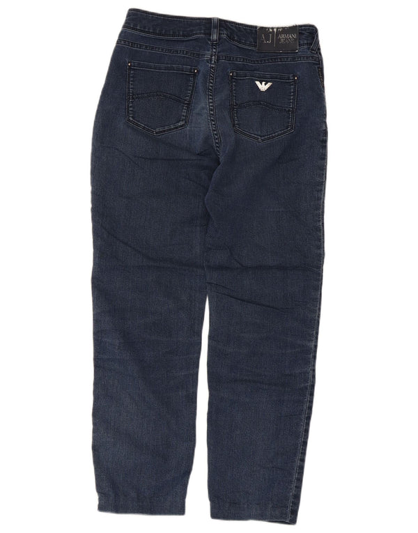 Женские укороченные джинсы Armani Slim W27 L24 Темно-синие, хлопок