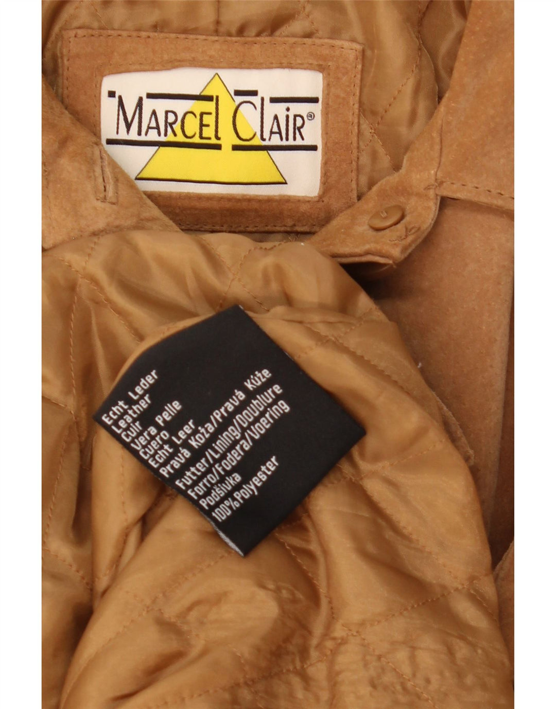 Женская замшевая куртка Marcel Clair UK 14, большая коричневая кожаная
