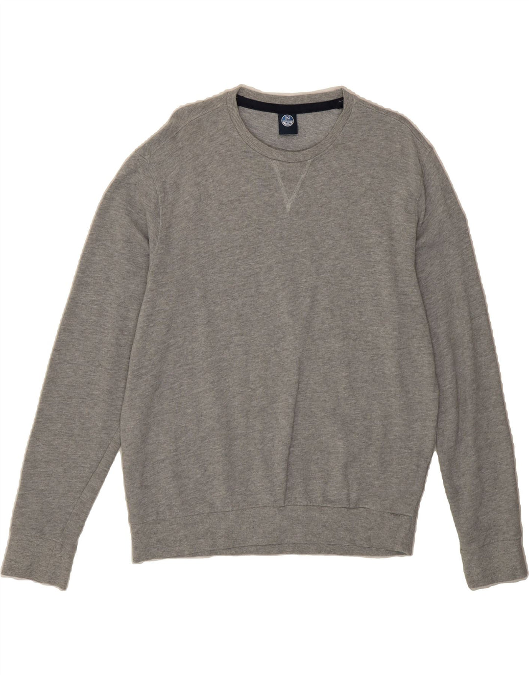 NORTH SAILS Mens Sweatshirt Jumper Large Grey Cotton Vintage North Sails and Second-Hand North Sails from Messina Hembry 