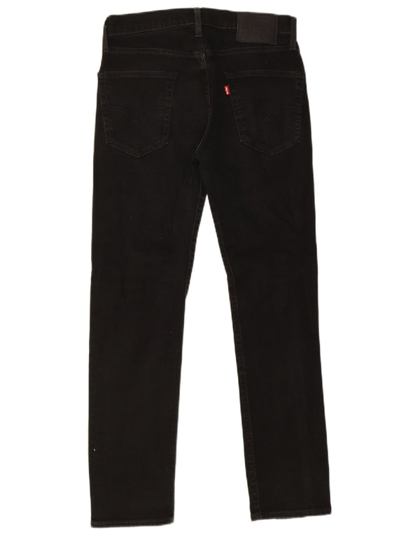 Мужские зауженные джинсы Levi's 502 W30 L32, черный хлопок