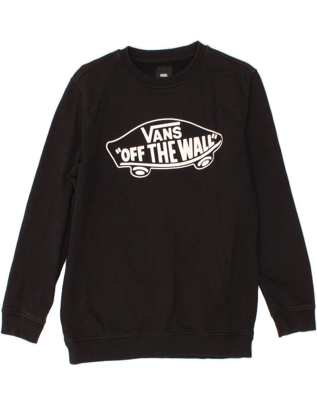 Джемпер с рисунком для мальчиков VANS, 12–13 лет, большой, черный