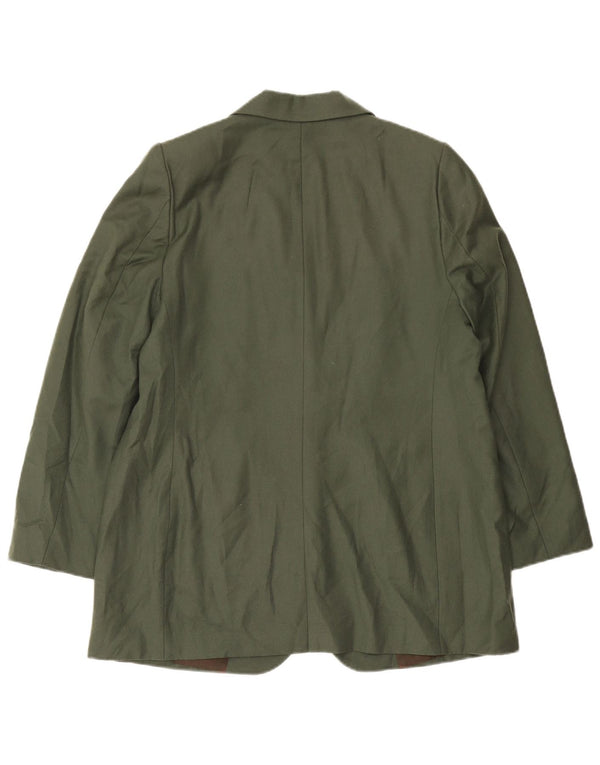 Женский пиджак на двух пуговицах Les Copains IT 52 2XL, хаки, шерсть