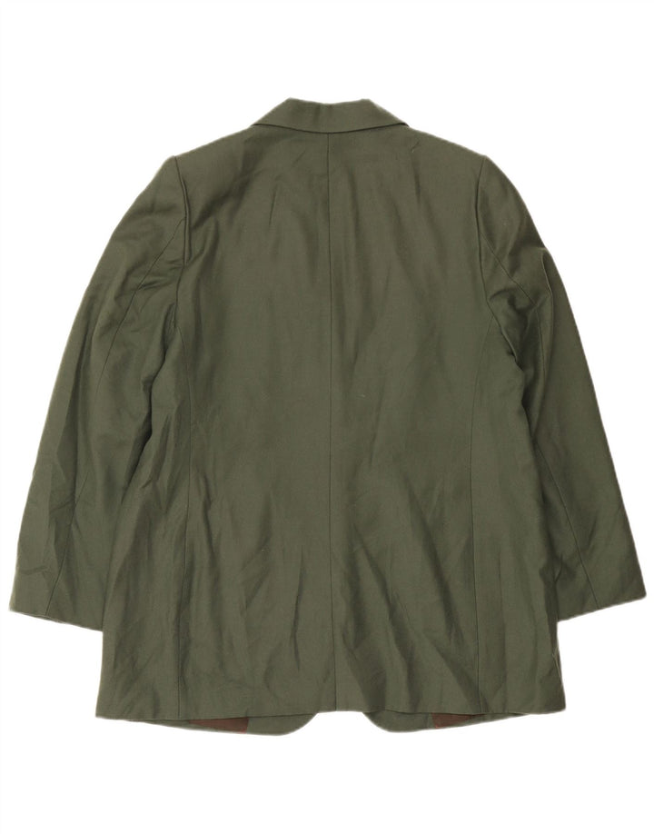 Женский пиджак на двух пуговицах Les Copains IT 52 2XL, хаки, шерсть