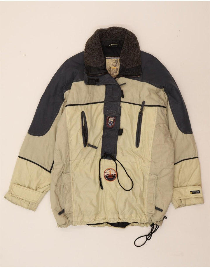 LADAKH Womens Himalayan Expedition Ski Jacket EU 48 2XL Beige Colourblock Vintage Ladakh and Second-Hand Ladakh from Messina Hembry 