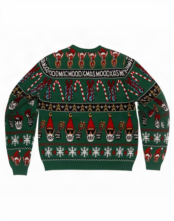 Джемпер с круглым вырезом Zara для мальчиков 13–14 лет Зеленый Fair Isle Christmas