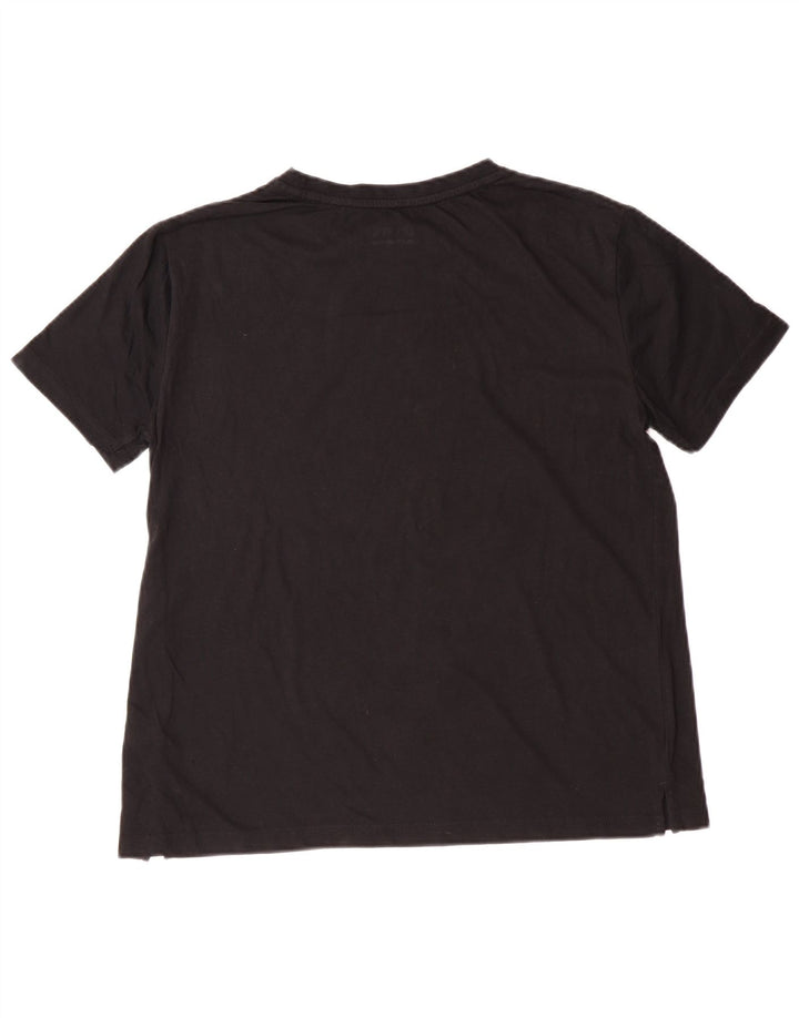 Женская футболка LOTTO Top UK 16, большая, черная, хлопок