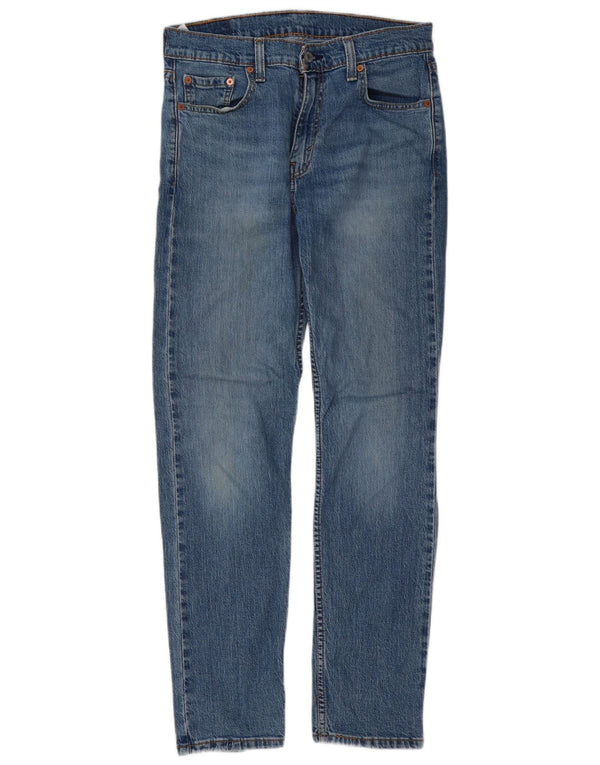 Мужские зауженные джинсы Levi's 502 W30 L32 синие, хлопок