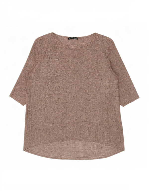 Женский топ Zara с рукавом 3/4 UK 10, маленький розовый