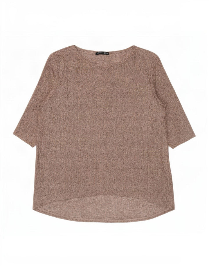 Женский топ Zara с рукавом 3/4 UK 10, маленький розовый