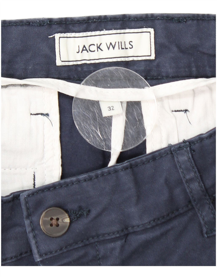 Мужские шорты-чиносы JACK WILLS W32 среднего размера, темно-синие, хлопковые