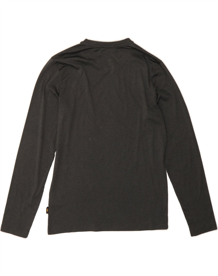 JACK WOLFSKIN Mens Top Long Sleeve UK 38 Small Grey Polyester Vintage Jack Wolfskin and Second-Hand Jack Wolfskin from Messina Hembry 