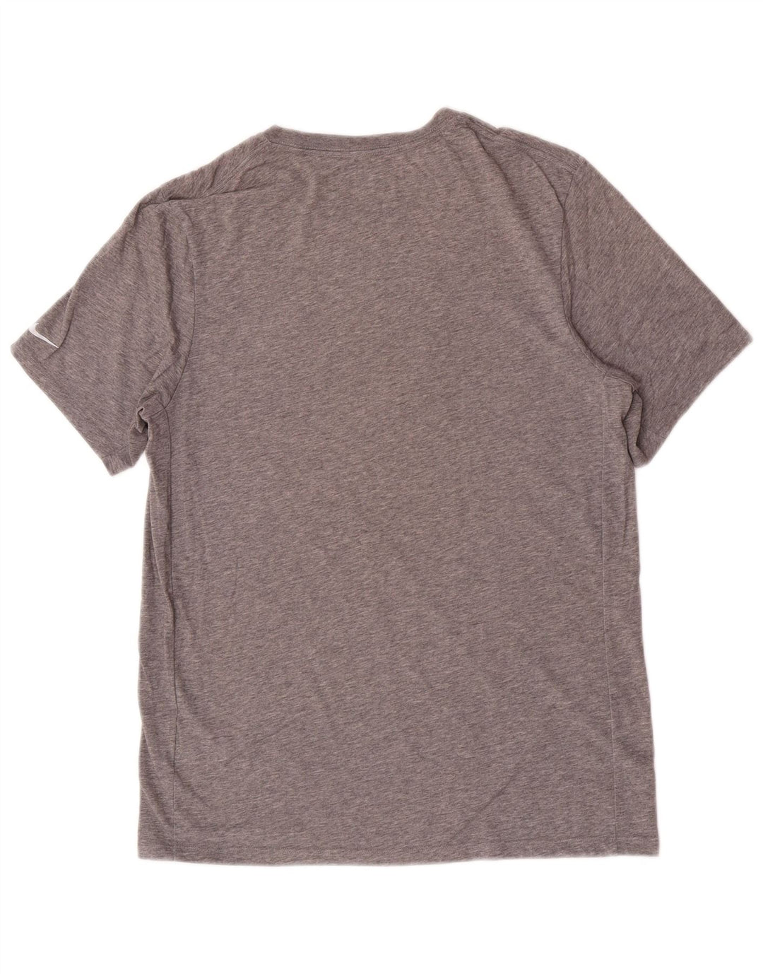 Мужская футболка Nike Dri Fit с рисунком, хлопковый топ среднего серого цвета