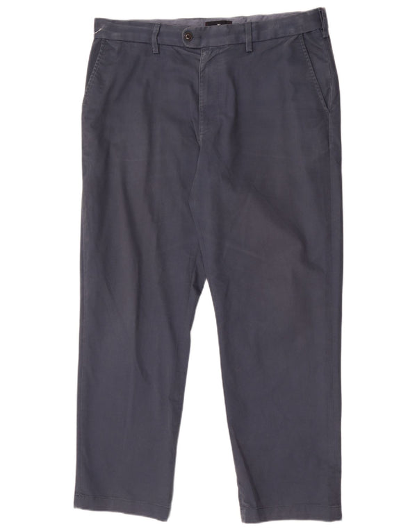 Мужские прямые брюки Marks & Spencer Blue Harbour W36 L29 темно-синие