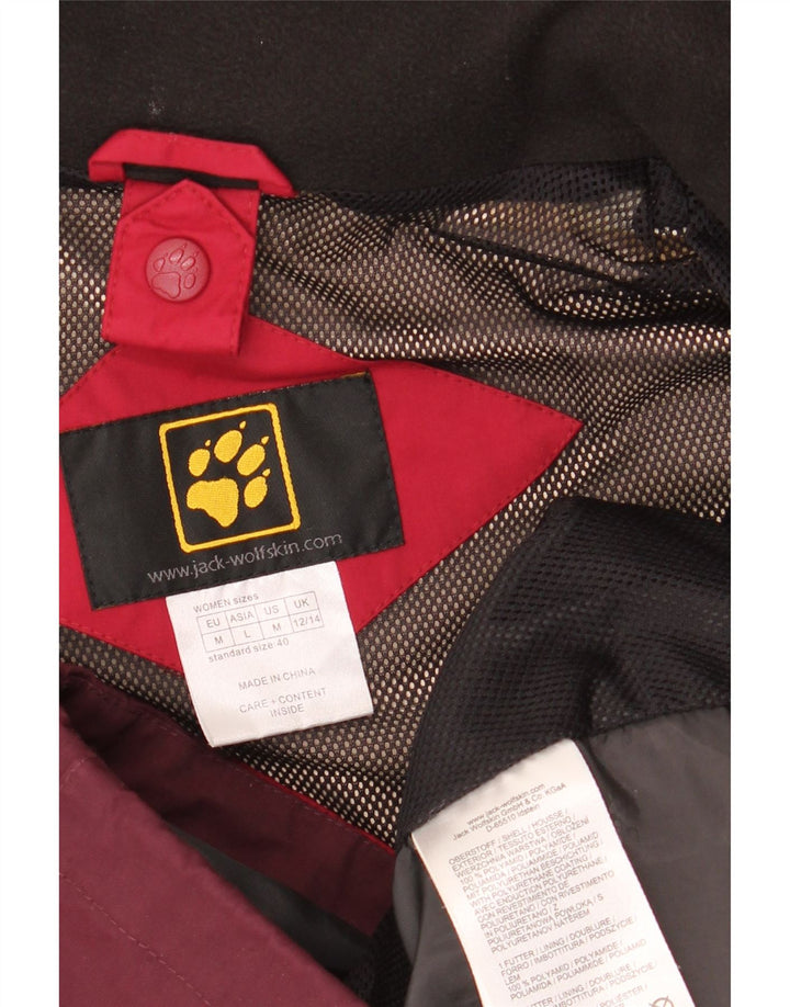 Женская ветровка JACK WOLFSKIN UK 12/14, средний красный цвет с цветными блоками