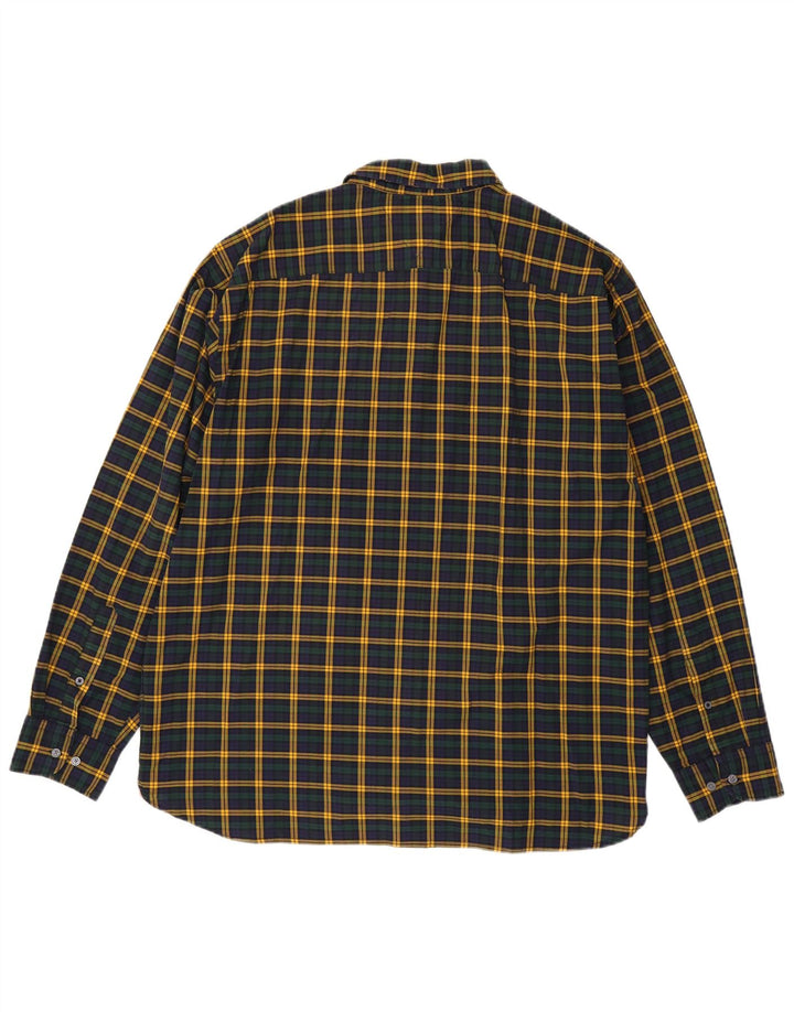 Tommy Hilfiger Мужская рубашка стандартного кроя 2XL в разноцветную клетку из хлопка