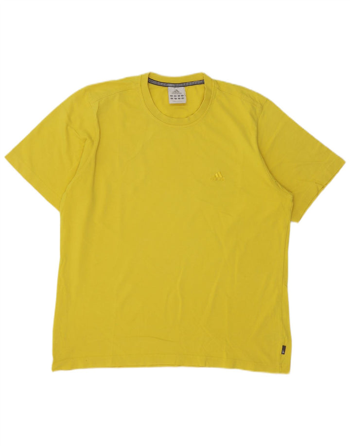 Adidas Мужская футболка Top Large Yellow Cotton