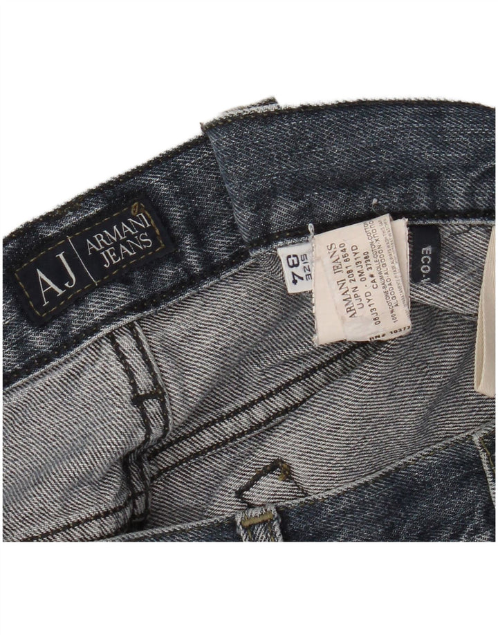 Мужские прямые джинсы Armani W34 L28 темно-синие, хлопок