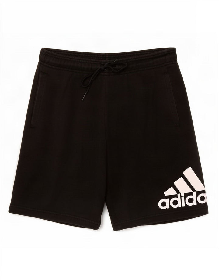 Мужские спортивные шорты Adidas с графическим рисунком, большие черные хлопковые