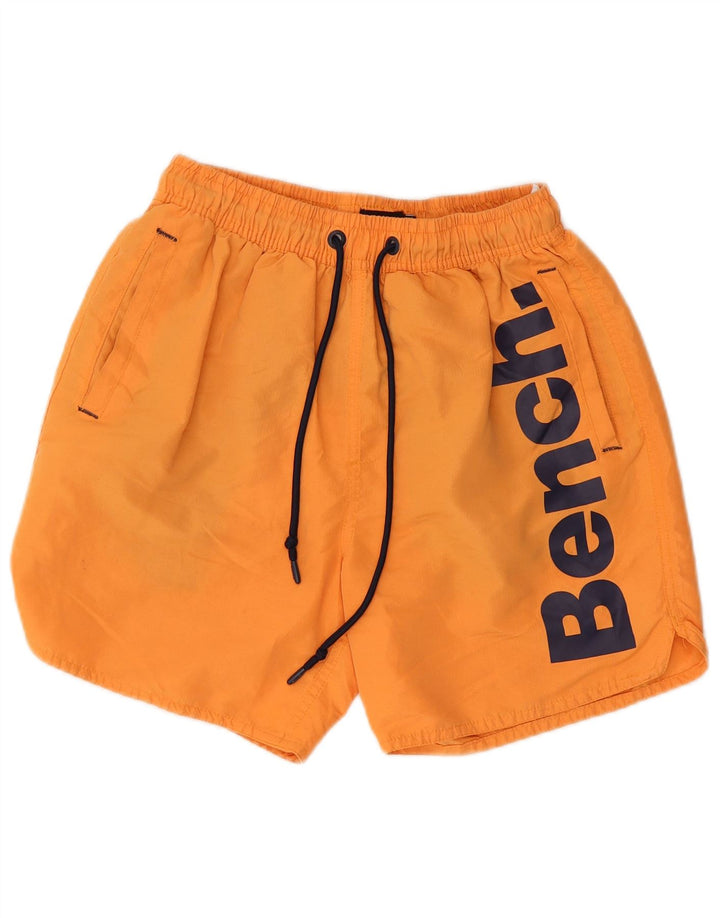 Мужские шорты для плавания Bench с рисунком, маленькие оранжевые, полиэстер