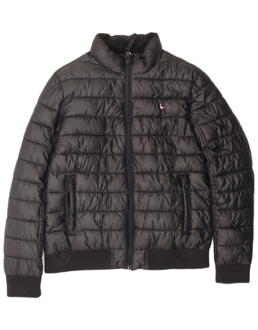 Женская стеганая куртка JACK WILLS UK 12, средний черный полиэстер