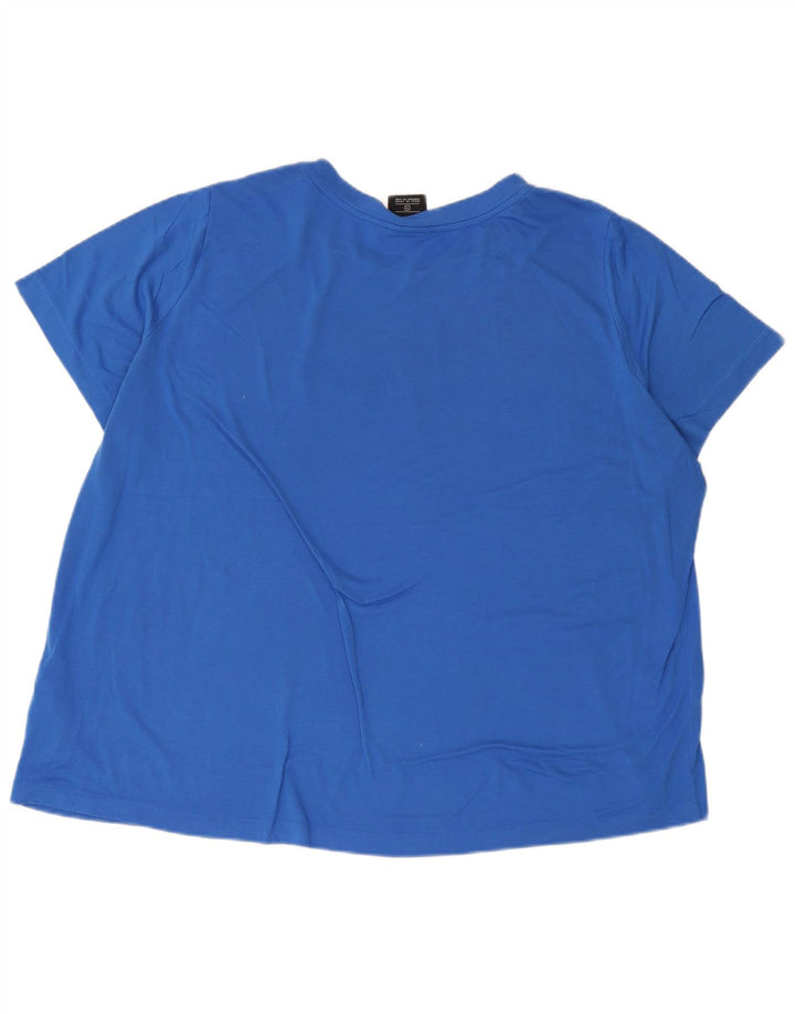 Женская футболка с рисунком Nike Top UK 22 3XL, синяя, полиэстер