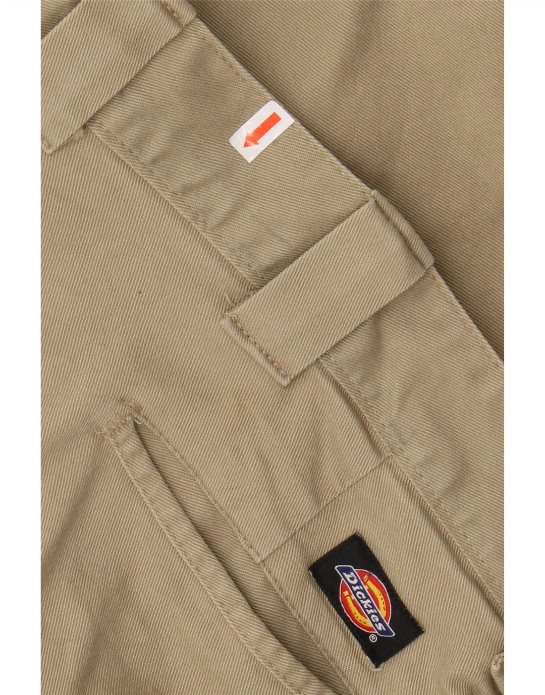 DICKIES Мужские узкие брюки-чиносы W38 L34 Бежевые хлопковые