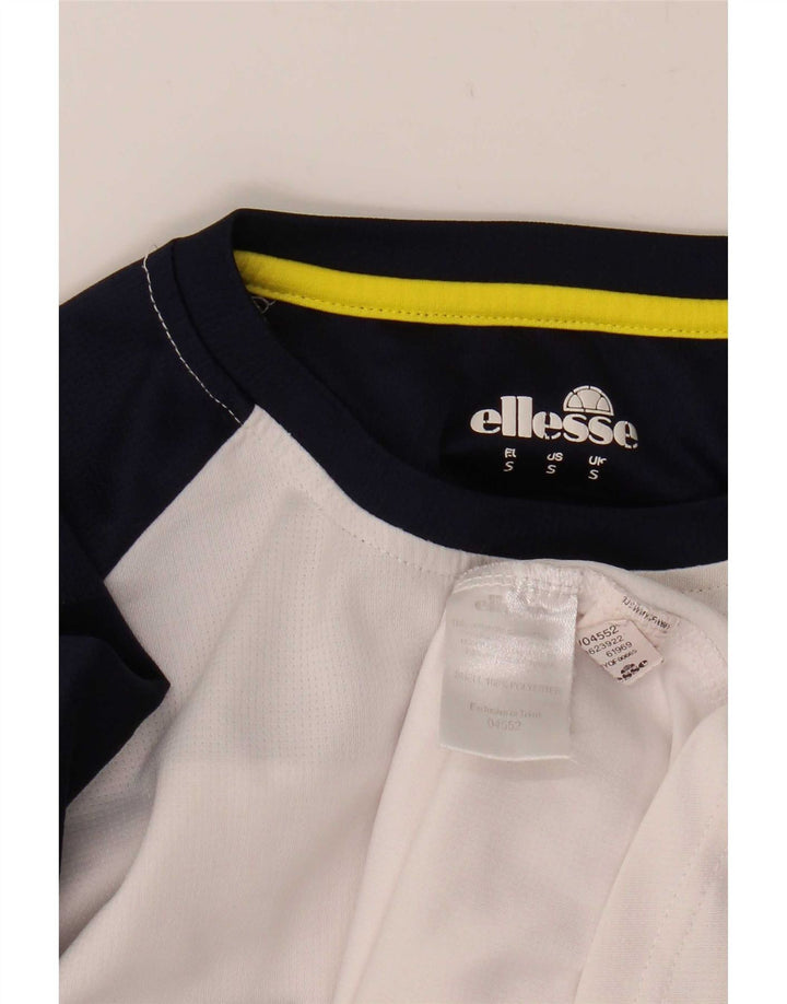 Ellesse Мужской топ с длинным рукавом, маленький белый цветной полиэстер