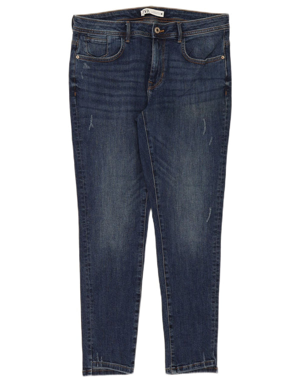 Zara Womens Skinny Jeans EU 42 Large W32 L28 Blue Cotton