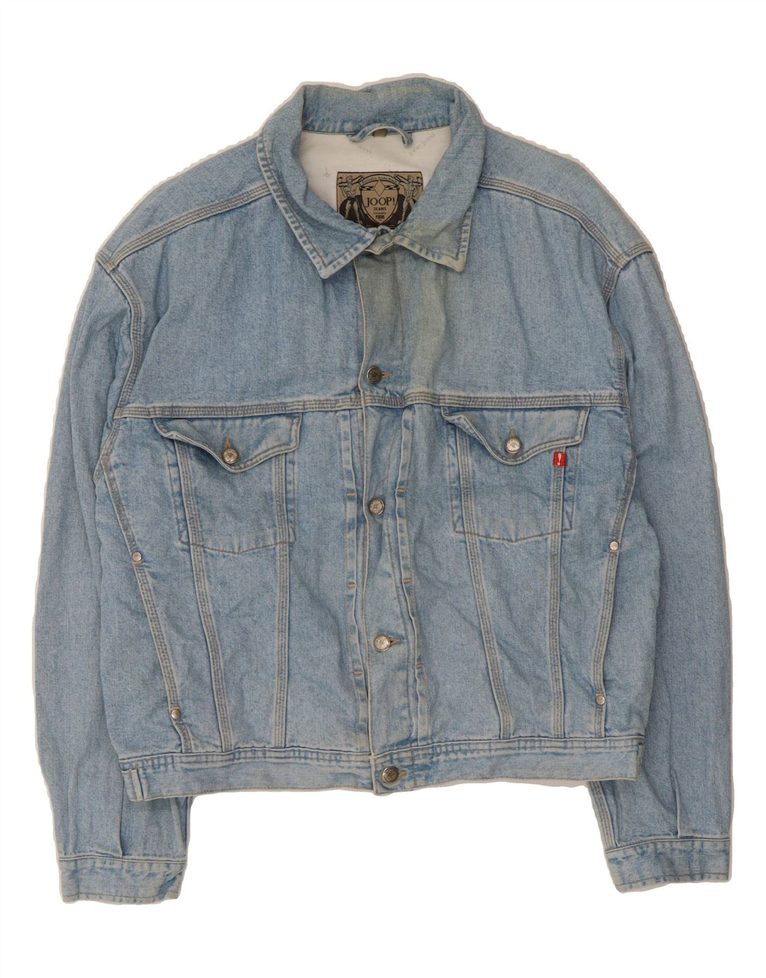 JOOP Mens Denim Jacket UK 42 XL Blue Cotton Vintage Joop and Second-Hand Joop from Messina Hembry 
