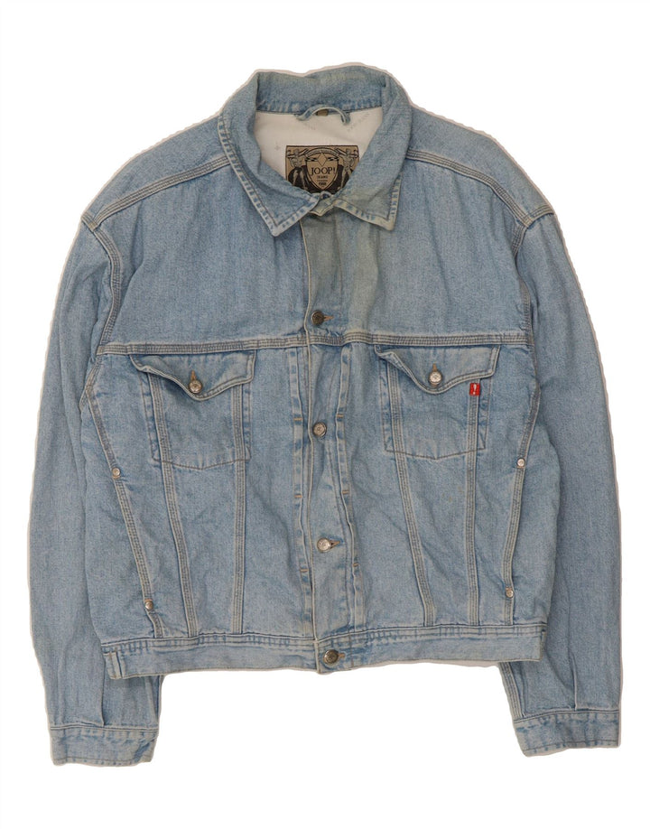 JOOP Mens Denim Jacket UK 42 XL Blue Cotton Vintage Joop and Second-Hand Joop from Messina Hembry 