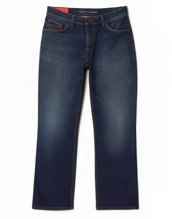 Мужские прямые джинсы Tommy Hilfiger W36 L32 темно-синие, хлопок