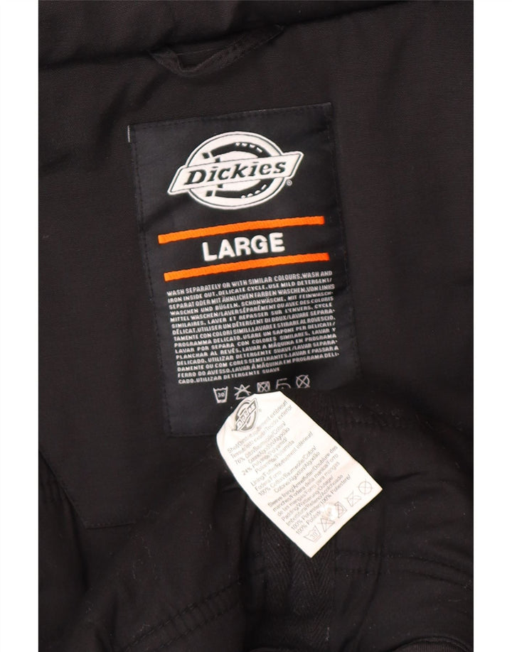 Мужская ветровка Dickies UK 40, большая черная хлопковая куртка