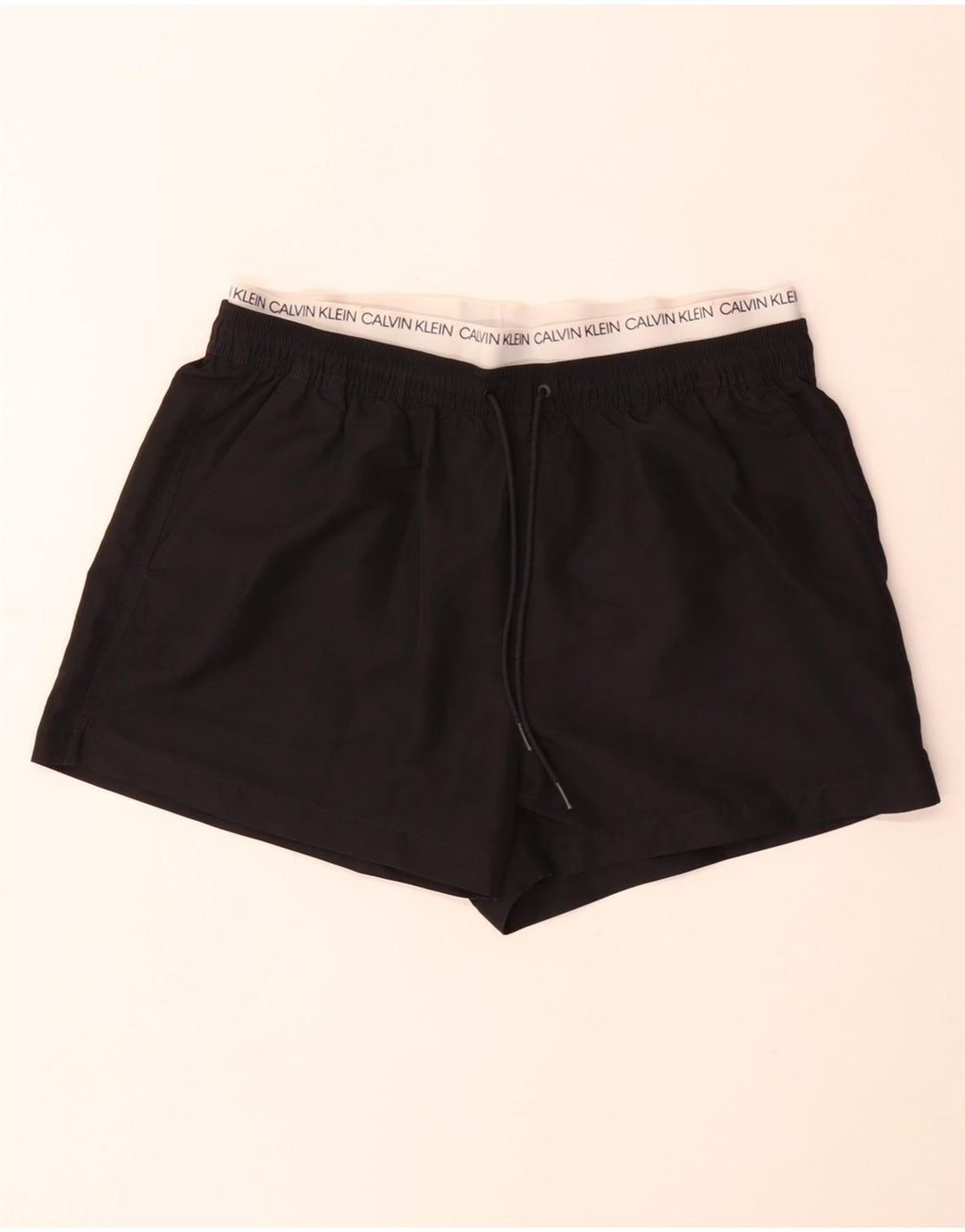 Мужские шорты для плавания с рисунком Calvin Klein, большие черные, с цветными блоками