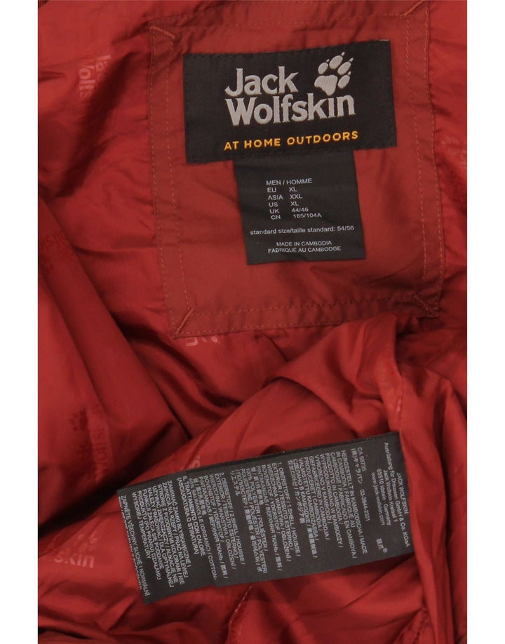 Мужской утепленный жилет JACK WOLFSKIN UK 44/46 XL, бордовый полиэстер