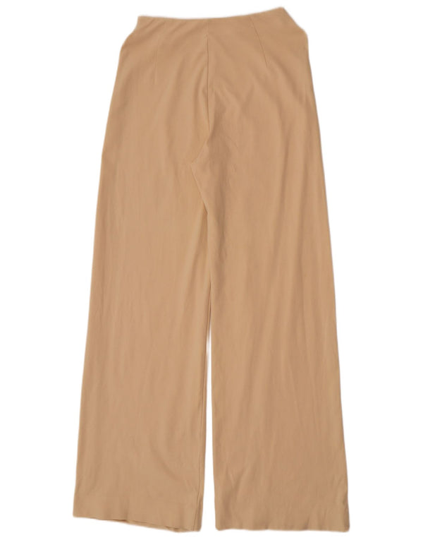 Женские повседневные широкие брюки Massimo Dutti, маленькие W26 L32, бежевый полиамид