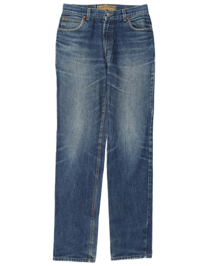 NEW JEANS Mens Straight Jeans W32 L36 Blue Cotton