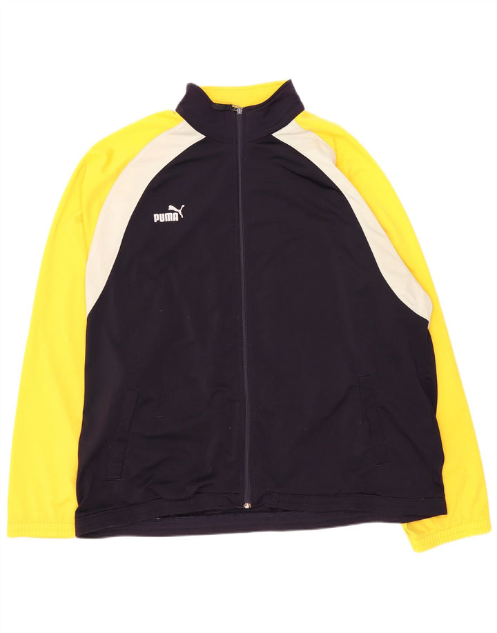 Мужской спортивный костюм Puma 2XL, темно-синий, полиэстер с цветными блоками