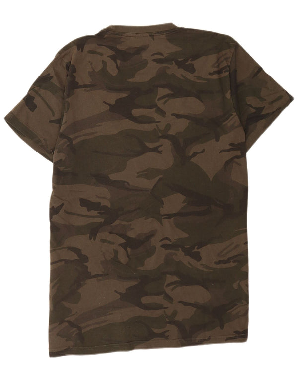 Мужская футболка с рисунком Uncle Sam Top IT 56/58 XL, хлопок с камуфляжным принтом цвета хаки