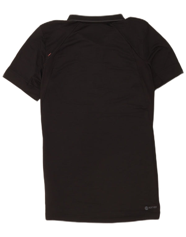 Мужская рубашка поло Adidas Regular Fit, средний черный полиэстер
